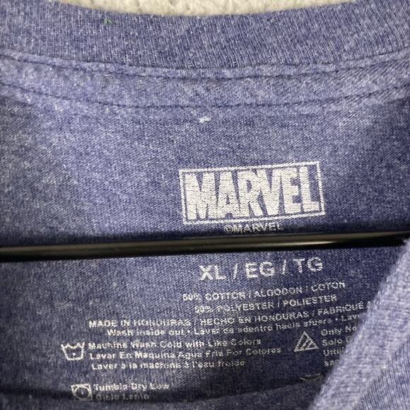 Marvel Captain America Shield Logo‎ Boys Blue T-Shirt Size XL - Picture 2 of 4